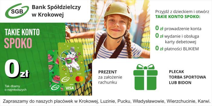 Bank Spoldzelski 2x1m 2szt baner do środka