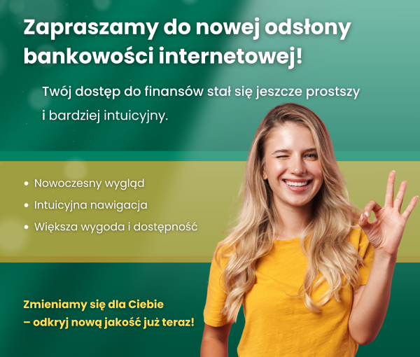 Już jest Nowa bankowość internetowa